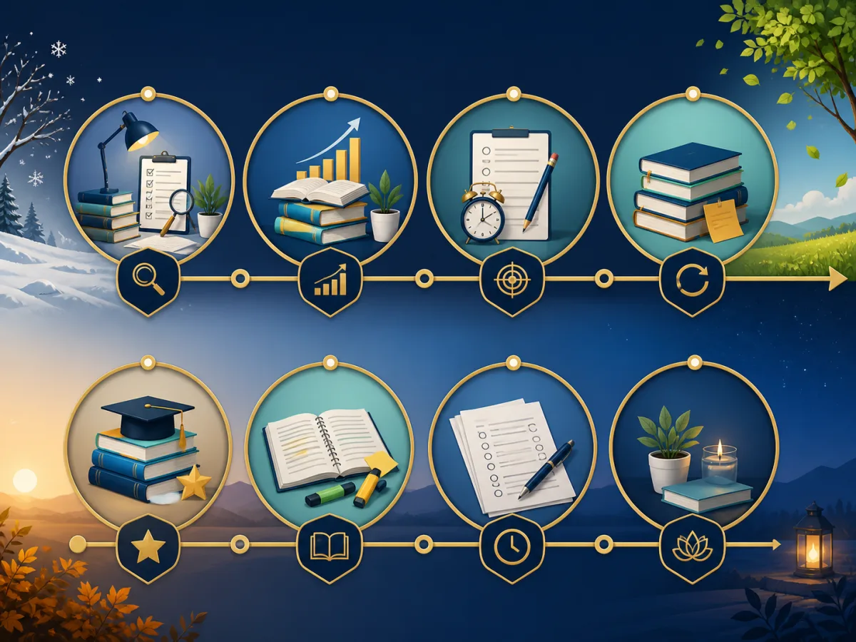 Month-by-month Class 10 preparation roadmap from academic audit to final board-exam revision