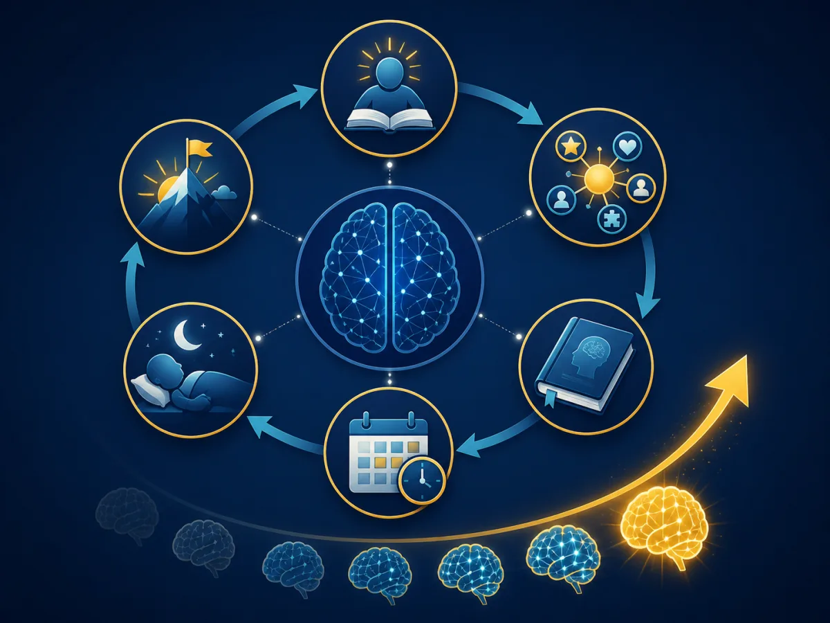 A durable-memory cycle using attention, connection, retrieval, spacing and rest